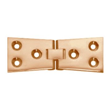 Counterflap Hinge 78 x 25mm Brass Solid Drawn Brass