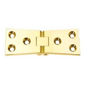 Counterflap Hinge 102 x 32mm Brass Polished Brass Lacquered
