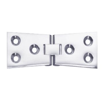 Counterflap Hinge 102 x 32mm Brass Polished Chrome Plate