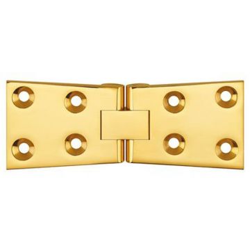 Counterflap Hinge 114 x 38mm Polished Brass Lacquered