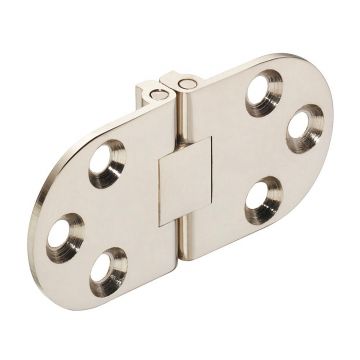 Self Supporting Folding Table Hinge  Nickel Plated