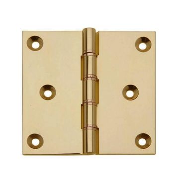 Projection Hinge 76 x 76 mm Brass Performance Guarantee Solid Drawn Brass