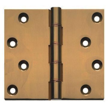 Projection Hinge 102 x 102 mm Brass Performance Guarantee  Antique Brass Unlacquered