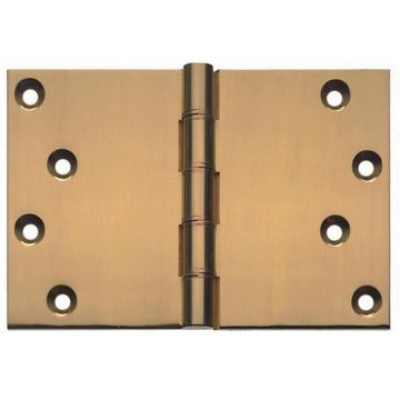 Projection Hinge 102 x 125 mm Brass Performance Guarantee  Antique Brass Unlacquered