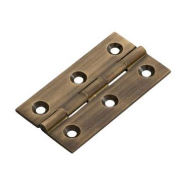 Contract Broad Suite Butt Hinge 50 x 28mm Brass Antique Brass Lacquered