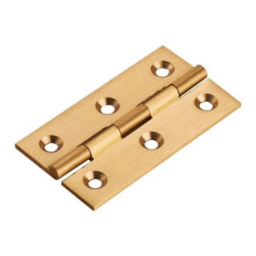 Broad Suite Butt Hinge 64 x 35mm Solid Drawn Brass