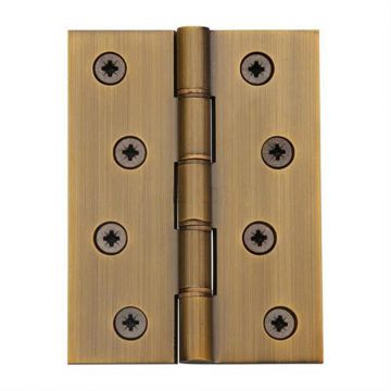 Heavy DPBW Butt Hinge 102 x 76 mm Brass Brushed Antique Brass Lacquered