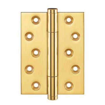Tritech Hinge 100 x 75mm Concealed Bearing Brass Polished Brass Lacquered"