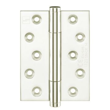 Tritech Hinge 100 x 75mm FR60 Concealed Bearing Brass Polished Nickel Plate