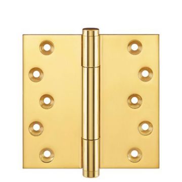 Tritech Projection Hinge 100 x 100mm Concealed Bearing Brass  Polished Brass Unlacquered
