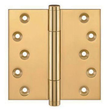 Tritech Projection Hinge 100 x 100mm Concealed Bearing Brass Satin Brass Lacquered