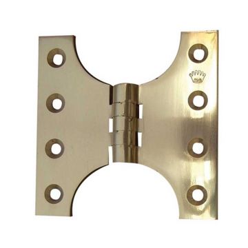 Parliament Hinge 102 x 102 mm Brass Contract Suite Polished Brass Lacquered