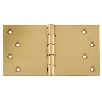 Projection Hinge 102 x 200 mm Brass Contract Suite Polished Brass Lacquered