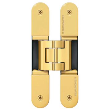 Tectus 540 3D A8 Projection Hinge 100 kg  Electro Brass Plated