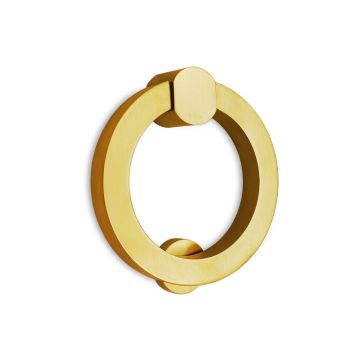 Smooth Ring Door Knocker 114 mm (Satin Brass Unlacquered)