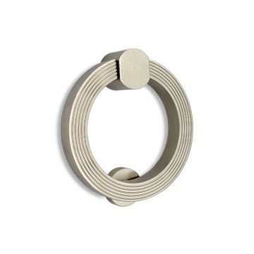 Groove Ring Door Knocker 114 mm (Polished Chrome Plate)