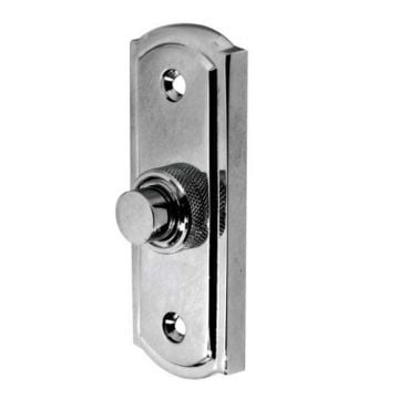 Stepped Bell Push Polished Chrome Plate
