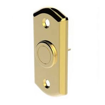 Bell Push 76 x 38mm Stainless Polished Brass