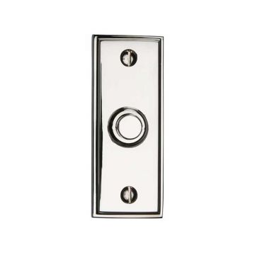 Bell Push Stepped Edge  Polished Nickel Plate