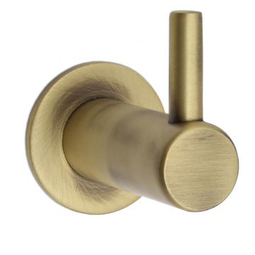 Single Coat Hook with Pin 37 mm Antique Brass Lacquered