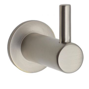 Single Coat Hook with Pin 37 mm Satin Nickel Plate