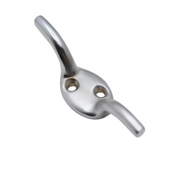 Cleat Hook 76 mm Satin Chrome Plate