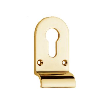 Euro Profile Latch Pull Polished Brass Lacquered