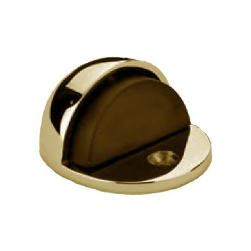 Hooded Door Stop  Polished Brass Unlacquered