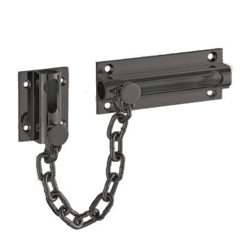 Door Security Chain 100 mm (Matt Black Finish)