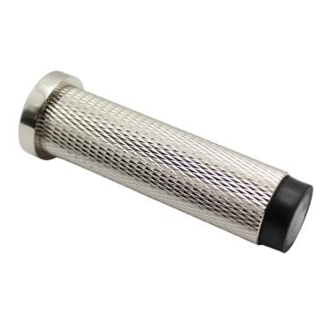 Knurled Projection Door Stop 78 mm Polished Nickel