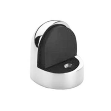 Floor Door Stop Thick Base Polished Chrome Plate