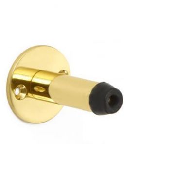 Projection Door Stop 62 mm  Polished Brass Unlacquered