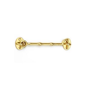 Cabin Hook Loose Pattern 76mm Polished Brass Lacquered
