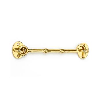 Cabin Hook Loose Pattern 152mm Polished Brass Lacquered