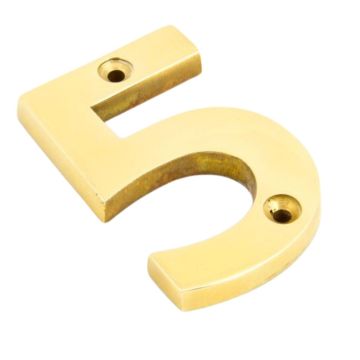 Screw Fix 5 Number 78 mm Polished Brass Unlacquered