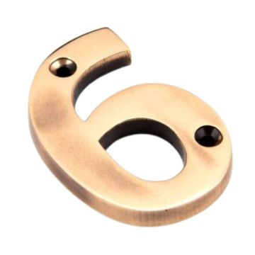 Screw Fix 6 Number 78 mm Aged Polished Bronze Unlacquered