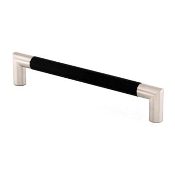 Angle Black Ash Cabinet Pull 208 mm