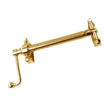Telescopic Screwjack with Handle 170 mm Polished Brass Lacquered
