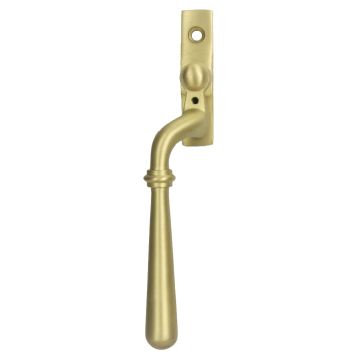Left Hand Lockable Plain Fastener Satin Brass Lacquered 