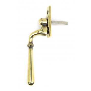 Left Hand Lockable Plain Fastener Aged Brass Unlacquered 