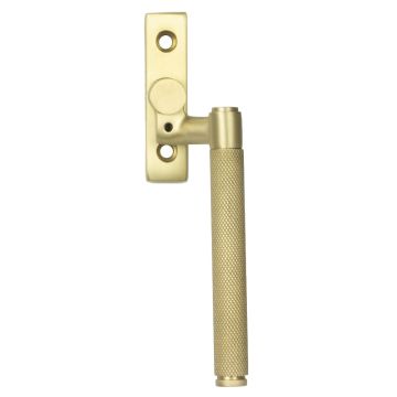 Right Hand Lockable Knurled Fastener Satin Brass Lacquered 