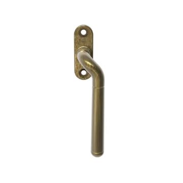 Cranked Locking Espagnolette Handle Right Hand Florentine Bronze