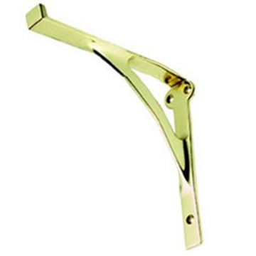 Shelf Bracket for Glass 102 mm Polished Brass Lacquered