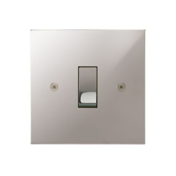 1 Gang Rocker Switch Square Corner Polished Stainless Steel