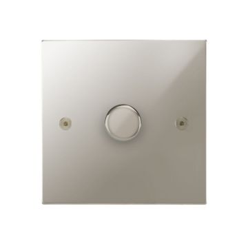 1 Gang 400w Dimmer Switch Square Corner Polished Nickel Plate