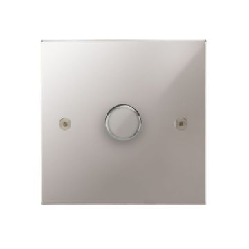 1 Gang 400w Dimmer Switch Square Corner Polished Stainless Steel