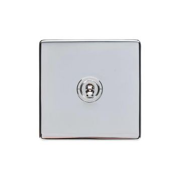 Heritage Studio 1 Gang Dolly Switch Polished Chrome Plate