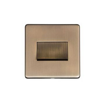 Heritage Studio Fan Isolator Switch Brushed Antique Brass Lacquered