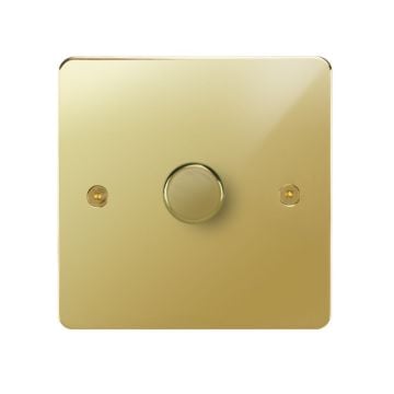 Horizon Classic 1 Gang Dimmer Switch 400w Polished Brass Lacquered