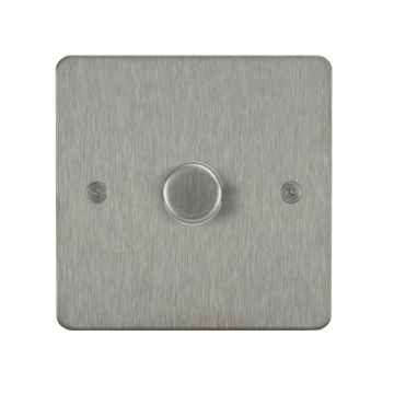 Horizon Classic 1 Gang 200w Trailing Edge LED Dimmer Switch  Satin Stainless Steel
